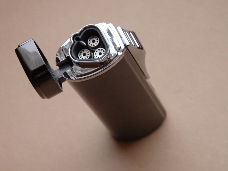 doutníkový zapalovač NAMDAL 3-Jet antracit