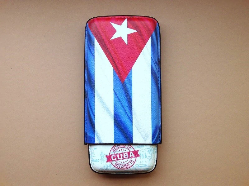 pouzdro na 3 doutníky Churchill Cuba