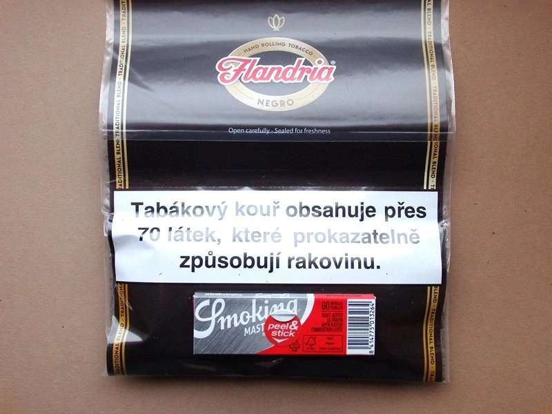 cigaretový tabák Flandria Negro 30g + papírky zdarma