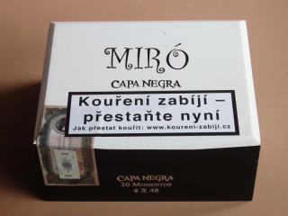 doutníky Miró Capa Negra 20 Momentos Shotr Robustos