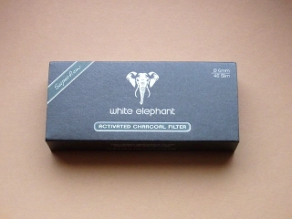 filtry dýmkové White Elephant uhlíkové 6 mm 45ks 