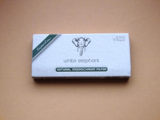 filtry dýmkové White Elephant Meerschaumové 10 ks