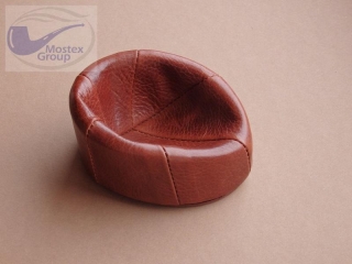 stojánek na 1 dýmku kožený hnědý