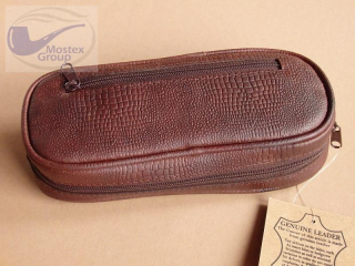 pouzdro na 2 dýmky a příslušenství kožené