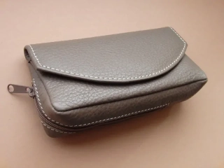 pouzdro na 1 dýmku šedohnědé