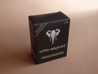 filtry dýmkové White Elephant uhlíkové 9 mm 150ks